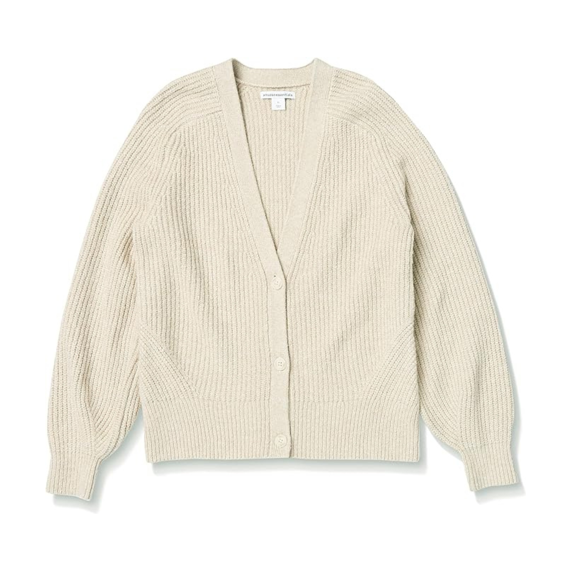 Amazon Essentials Women's Soft Touch Ribbed Blouson Cardigan | Amazon Storefront