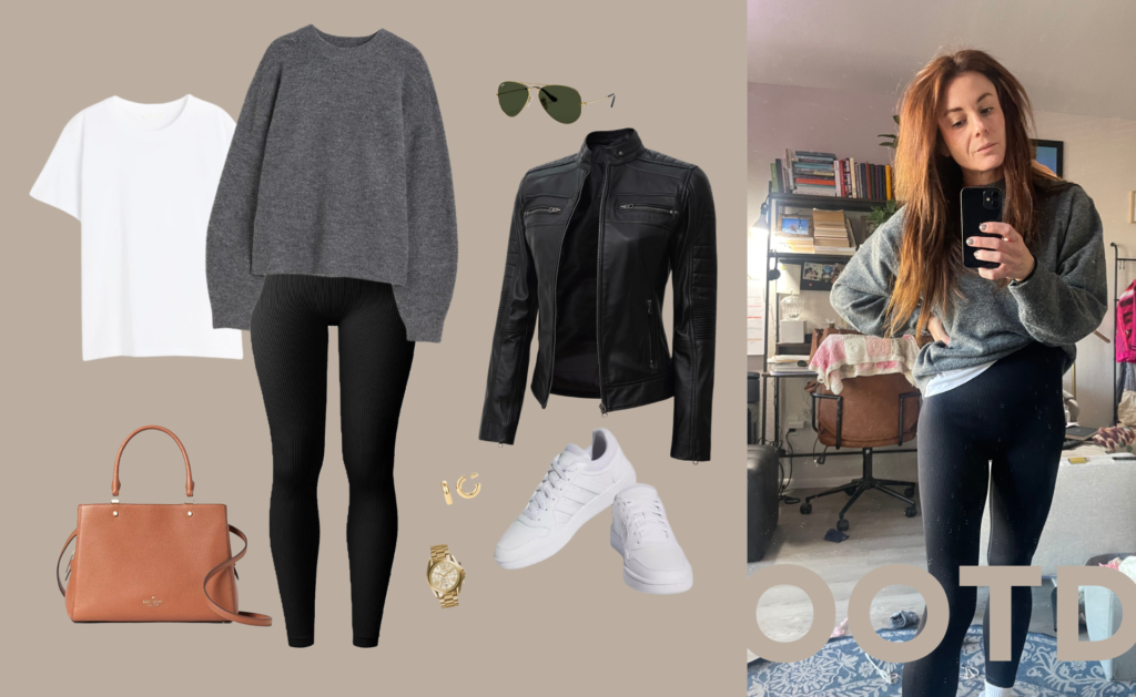 When the mornings started getting chilly, I was really glad I had been building my capsule closet. I was able to easily grab a few staple pieces, throw them on, feel confident, and most importantly, be out the door quickly.