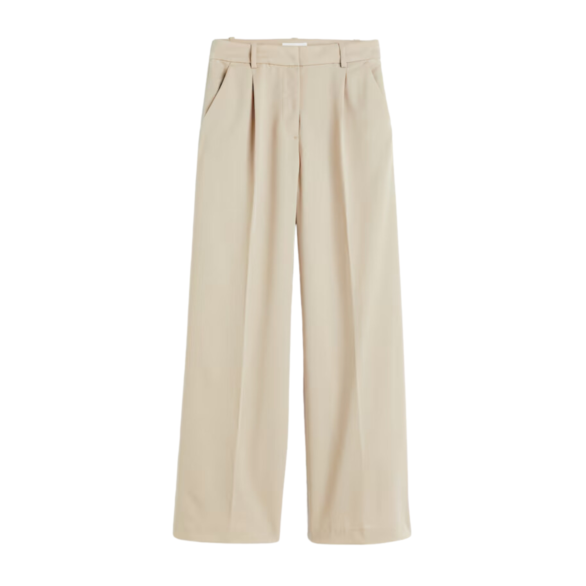 H&M Beige Wide-Leg Pants | Capsule Closet